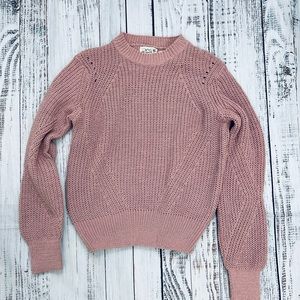 Rose pink chunky sweater